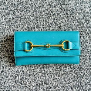 Gucci classic horsebit leather bifold wallet